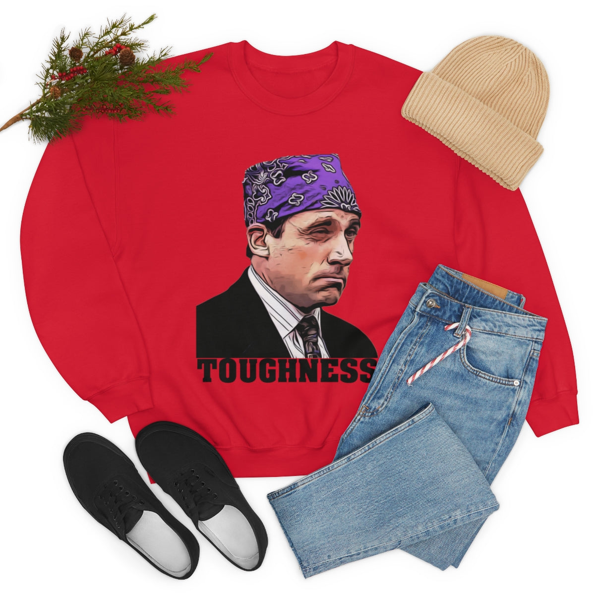 Toughness The Office "Prison Mike" - Unisex Heavy Blend™ Crewneck Sweatshirt