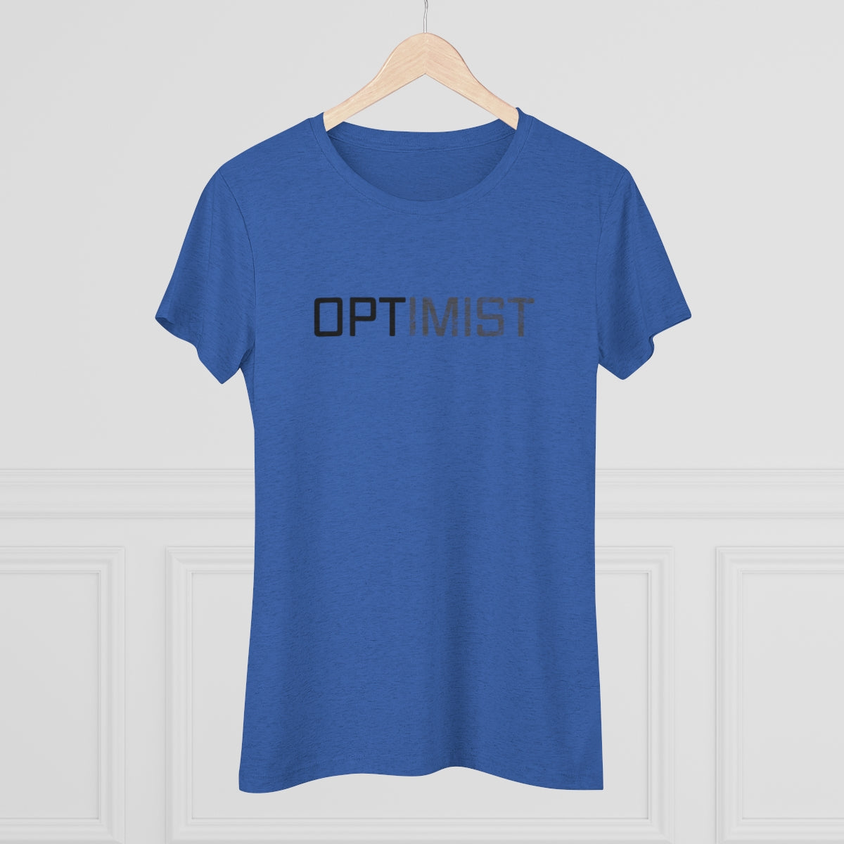 OPTIMIST word design- WomenBrainStorm Tees