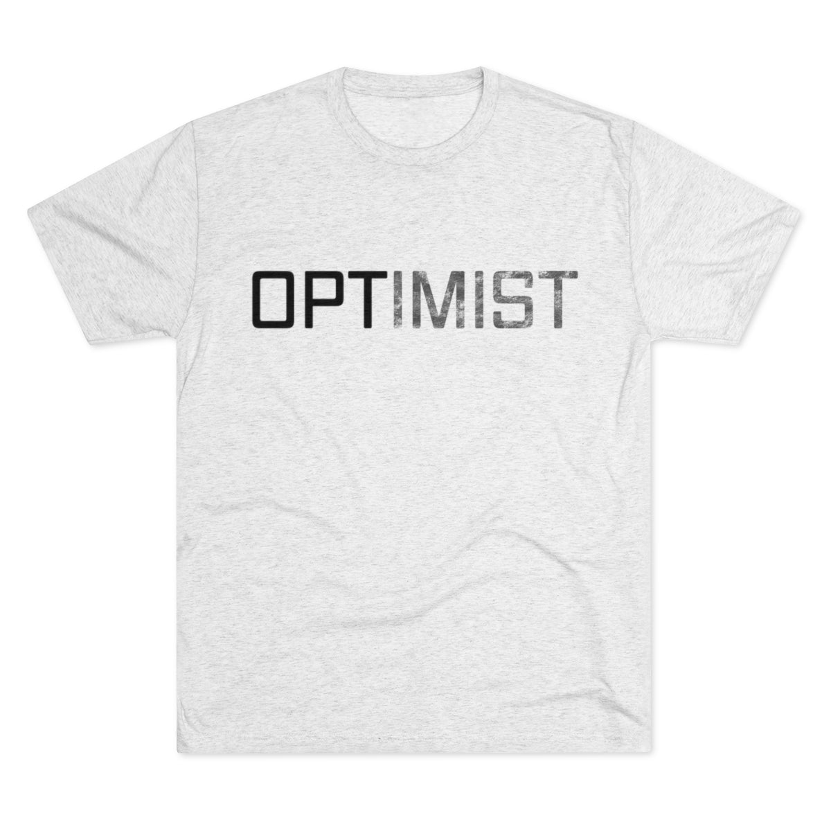 OPTIMIST word design -MenBrainStorm Tees