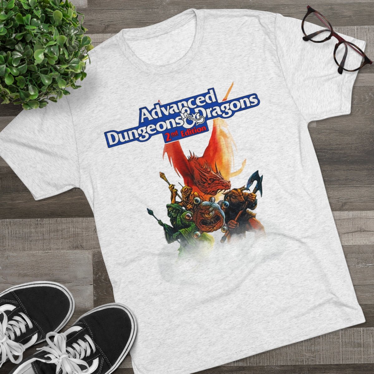 Advanced Dungeons & Dragons themed- MenBrainStorm Tees