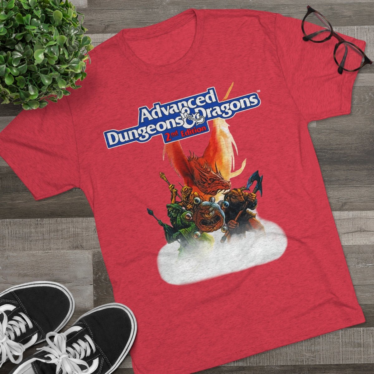 Advanced Dungeons & Dragons themed- MenBrainStorm Tees