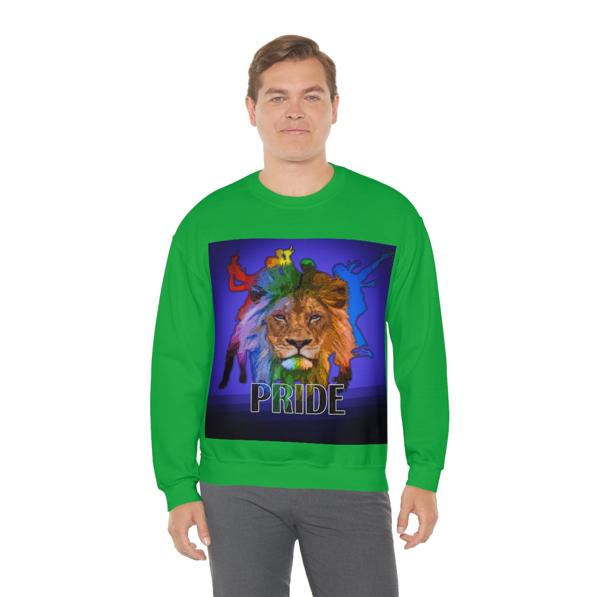 Diversity Lion Pride- Unisex Heavy Blend™ Crewneck SweatshirtBrainStorm Tees