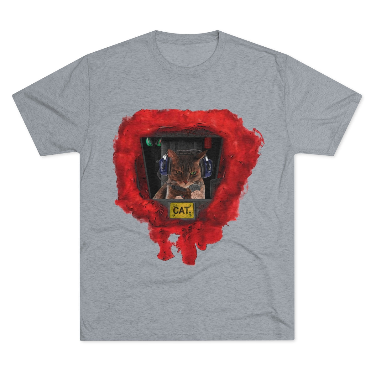 Feline Control- Cat breaking through like Aliens-MenBrainStorm Tees