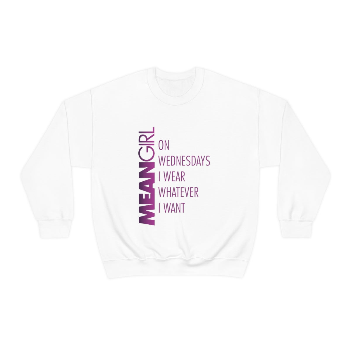 Mean Girls On Wednesdays We Wear Pink Parody- Unisex Heavy Blend™ CrewBrainStorm Tees