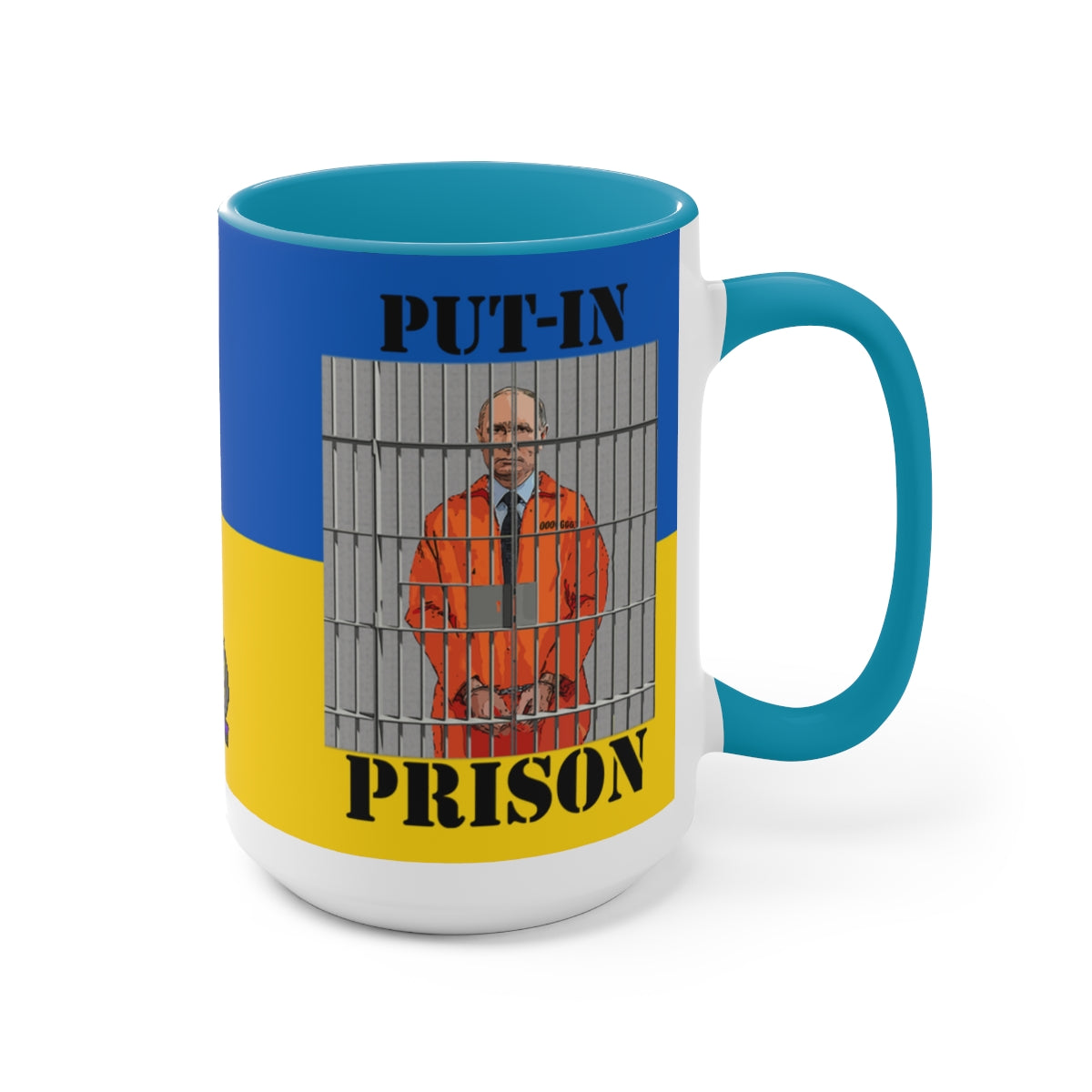 Putin Prison Two-Tone Coffee Mugs, 15ozBrainStorm Tees