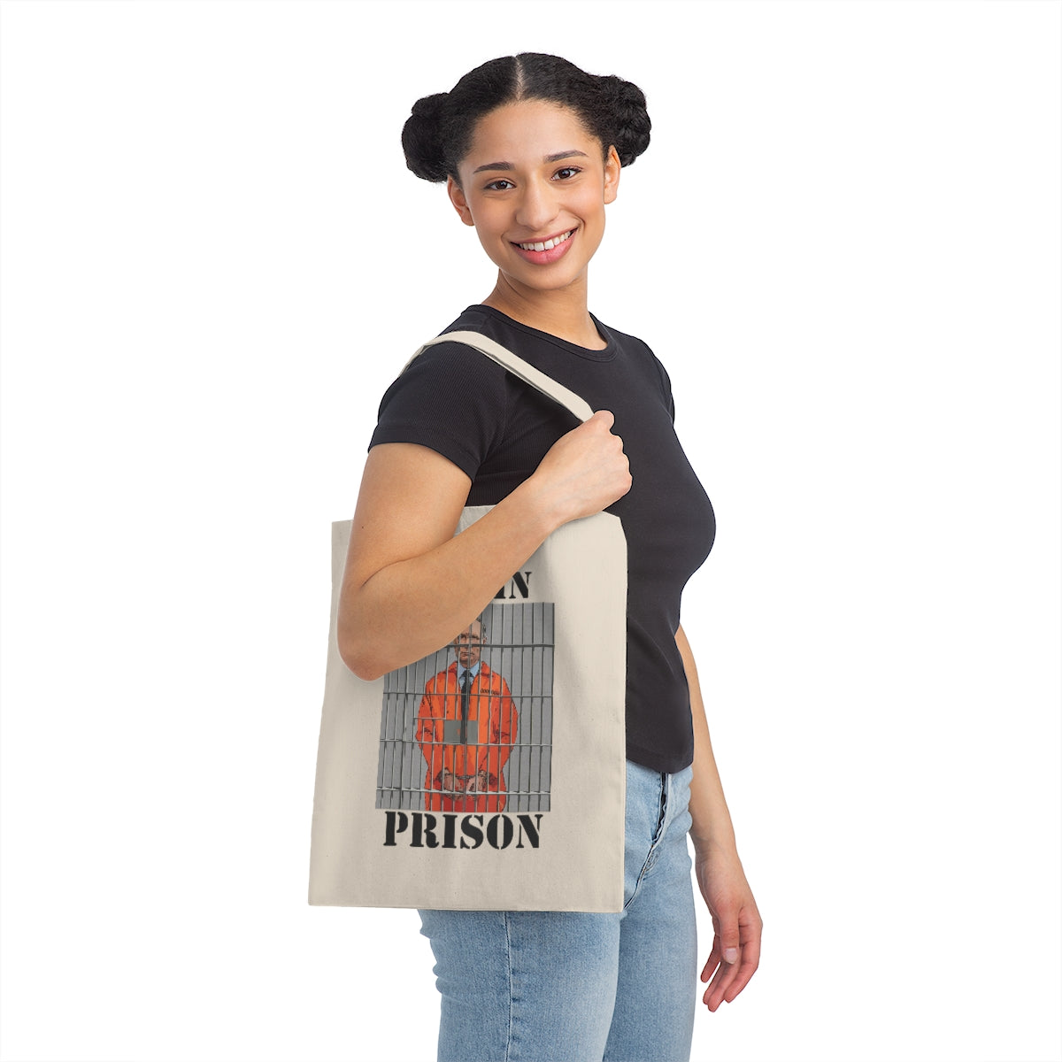 Put-in Prison- Put Putin in Prison- Canvas Tote BagBrainStorm Tees