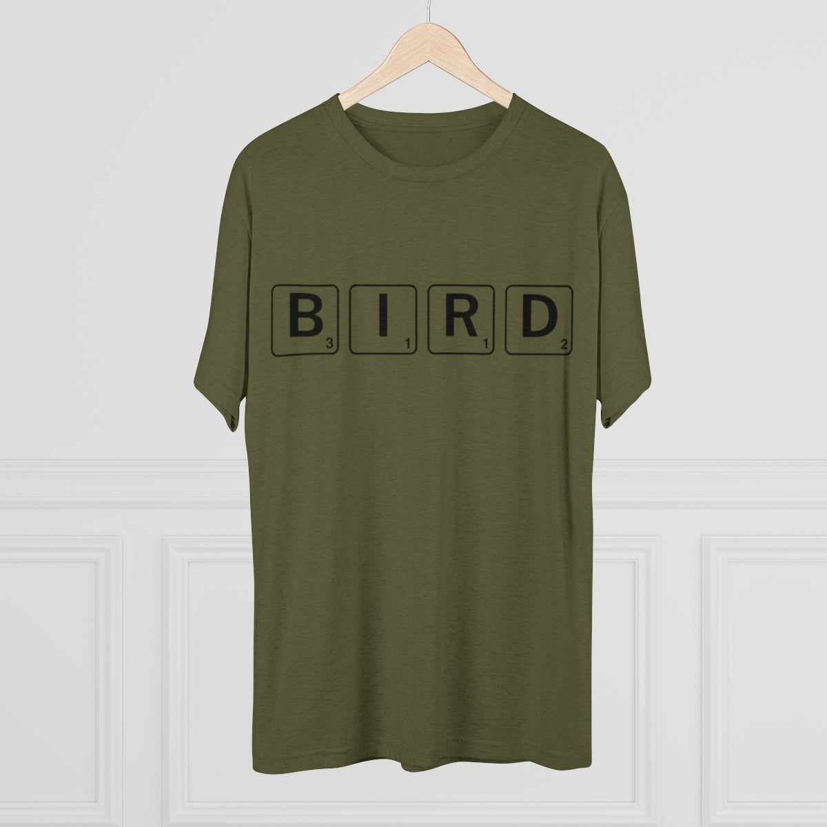 Bird IS the Word Scrabble Tile Style- MenBrainStorm Tees