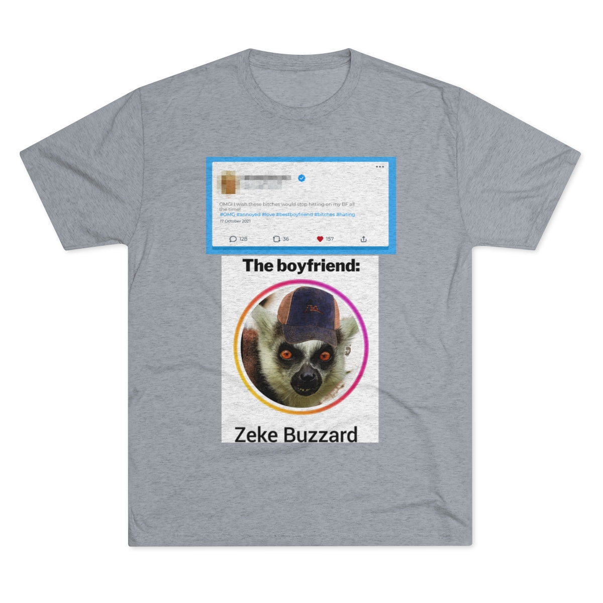 Precious Boyfriend Lemur Instagram Blast post- MenBrainStorm Tees