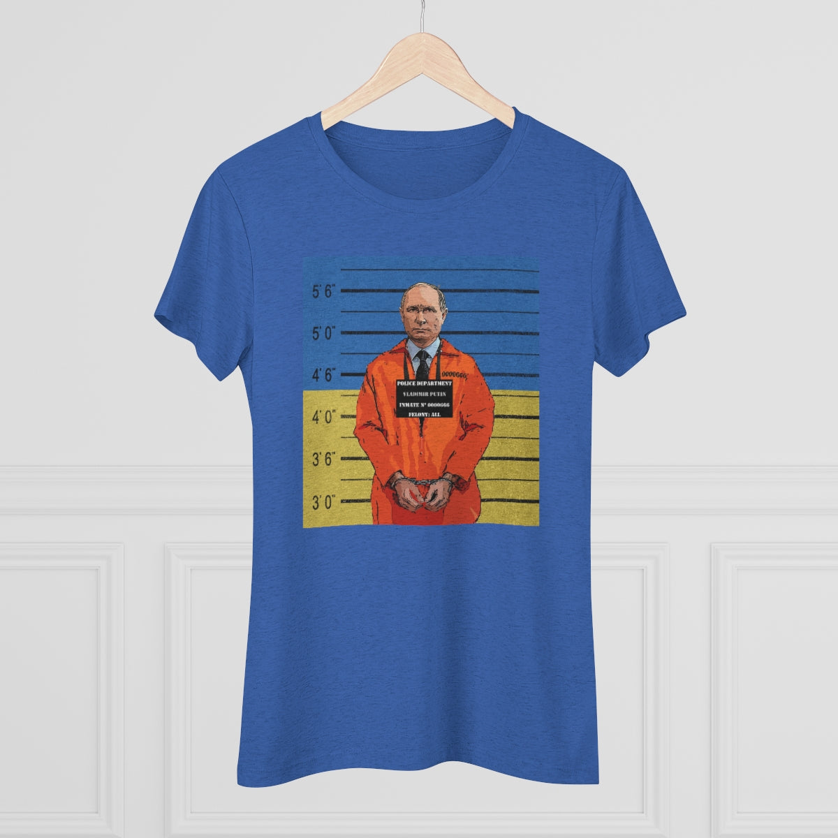 Putin Mugshot Ukraine- Women - BrainStorm Tees - T-Shirt