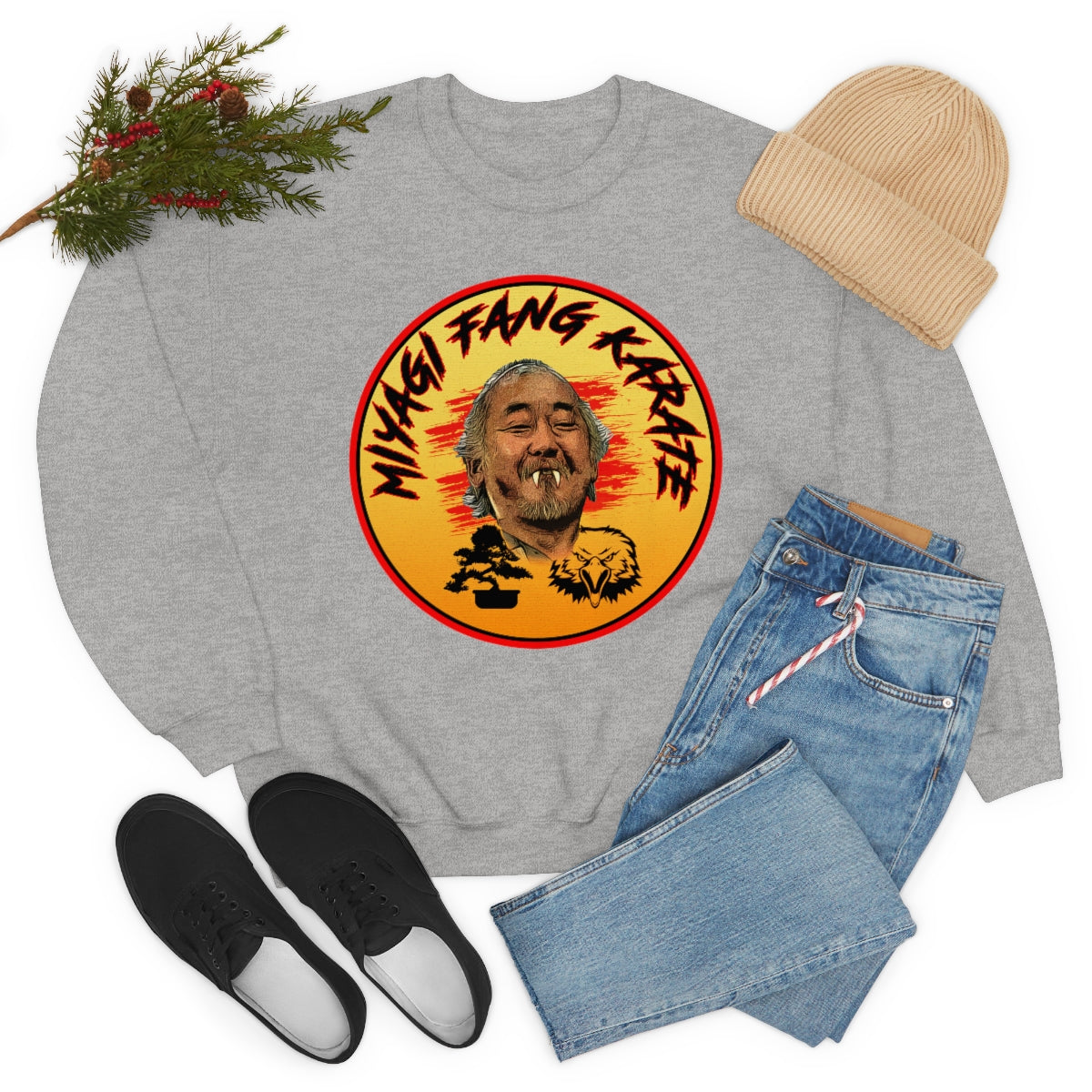 Mr. Myagi Fang - Cobra Kai - Unisex Heavy Blend™ Crewneck Sweatshirt