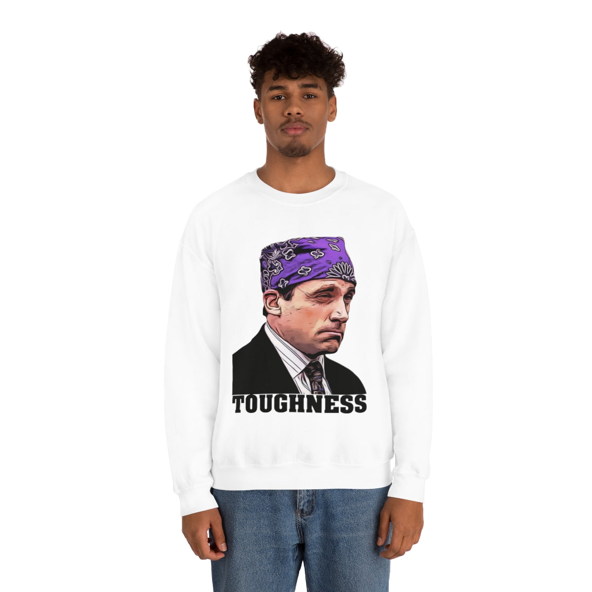 Toughness The Office "Prison Mike" - Unisex Heavy Blend™ Crewneck Sweatshirt