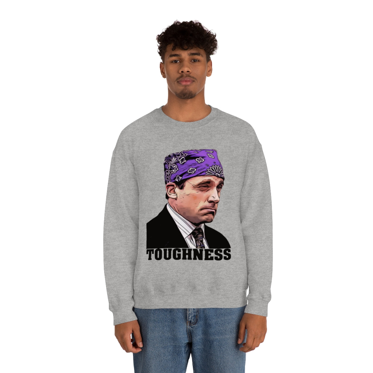 Toughness The Office "Prison Mike" - Unisex Heavy Blend™ Crewneck Sweatshirt