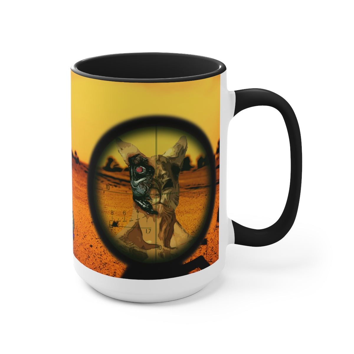 The Terminator Kangaroo aka "Terminaroo" Coffee Mugs, 15ozBrainStorm Tees