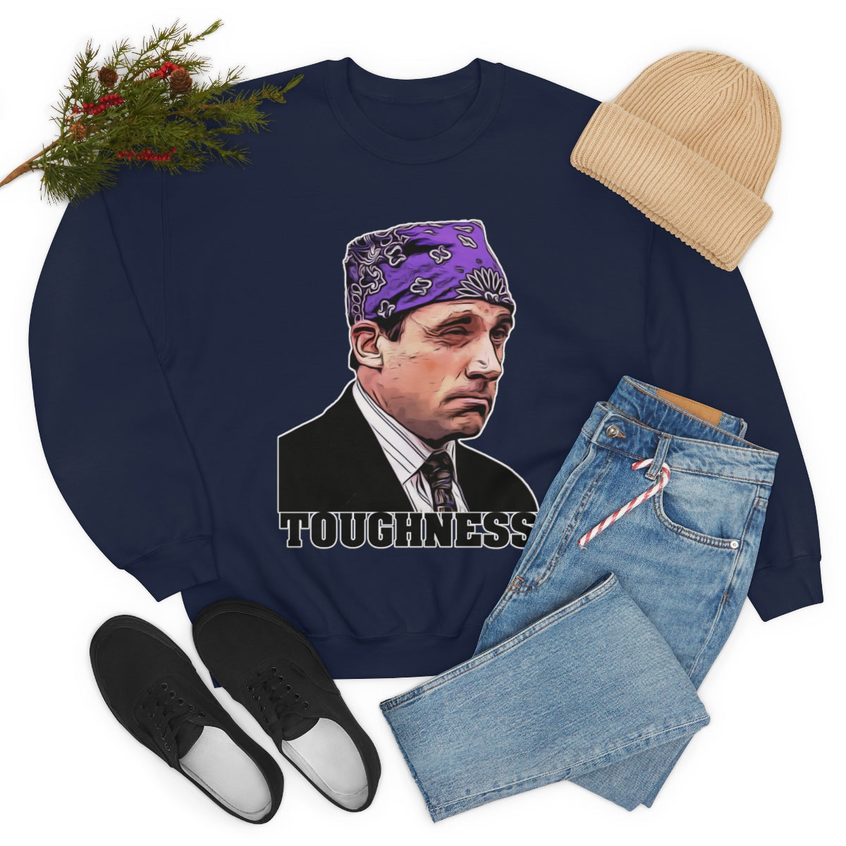 Toughness The Office "Prison Mike" - Unisex Heavy Blend™ Crewneck Sweatshirt