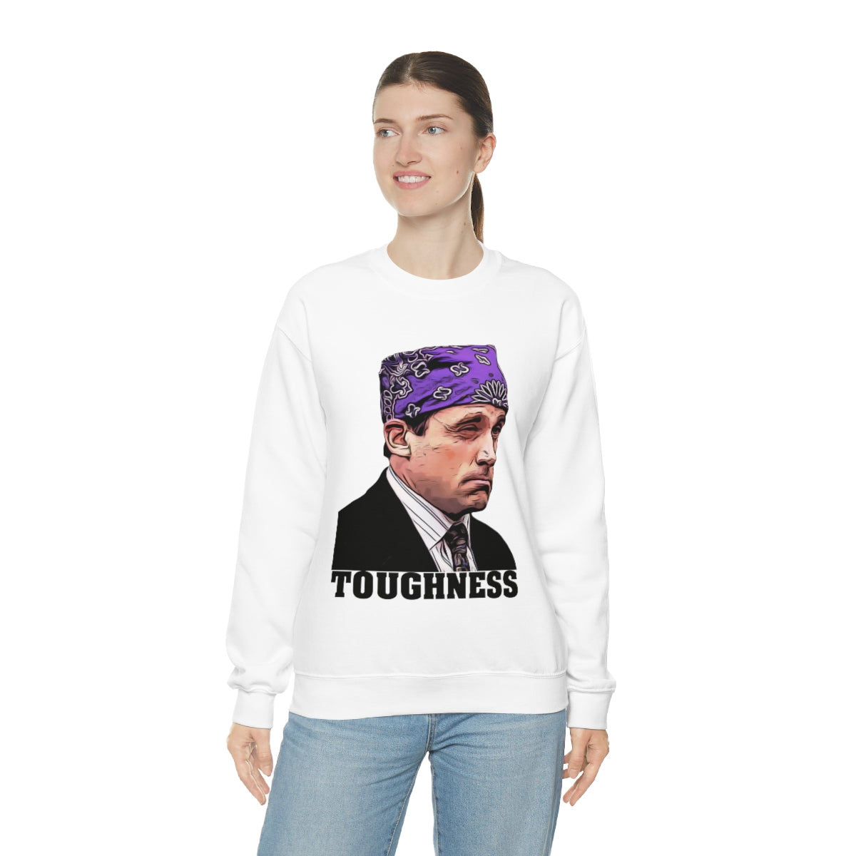 Toughness The Office "Prison Mike" - Unisex Heavy Blend™ Crewneck Sweatshirt