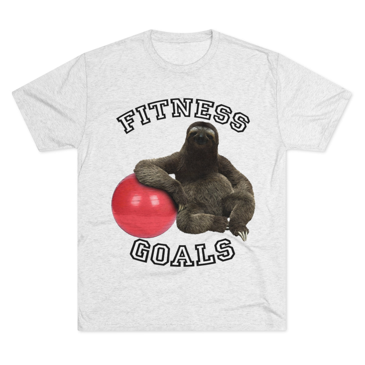 Fitness Goals Sloth w/ Yoga Ball - MenBrainStorm Tees