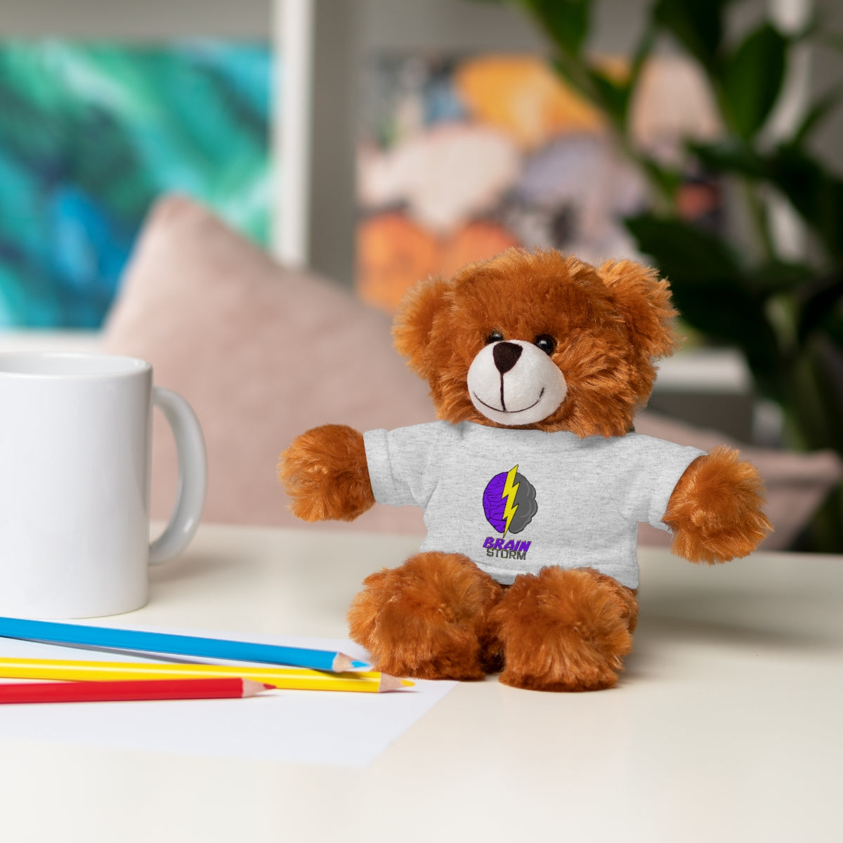 BrainStorm Logo-Stuffed Animals with TeeBrainStorm Tees