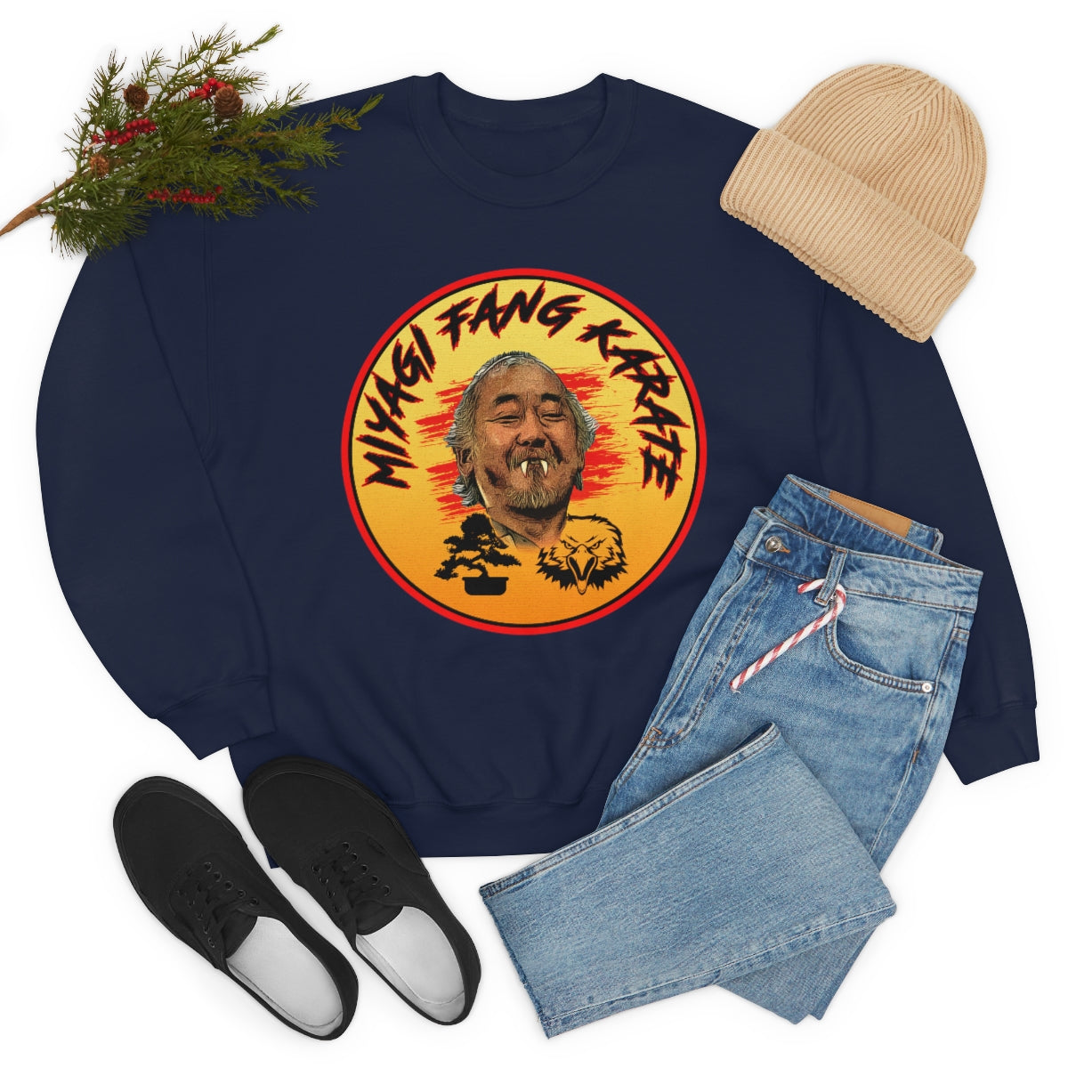 Mr. Myagi Fang - Cobra Kai - Unisex Heavy Blend™ Crewneck Sweatshirt