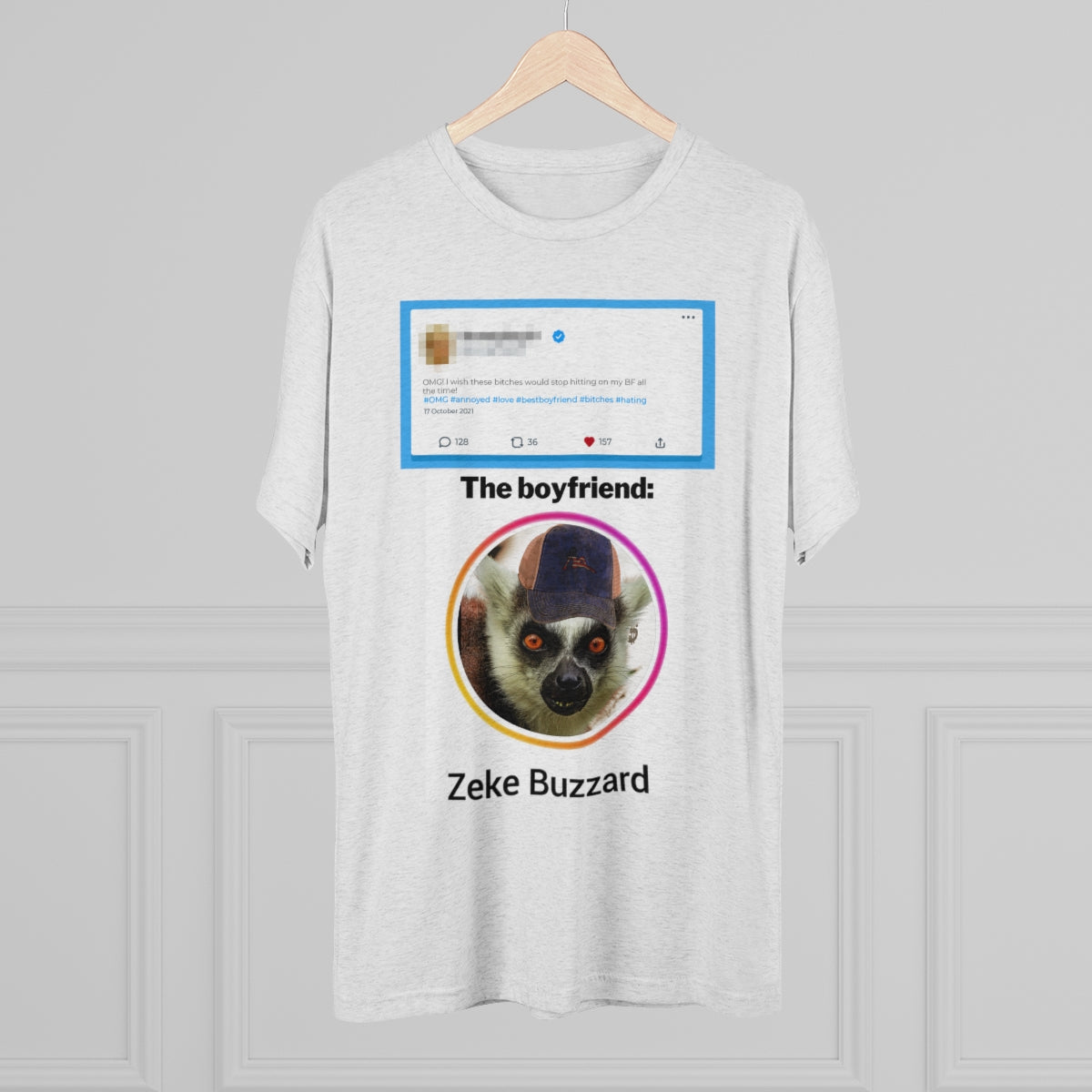 Precious Boyfriend Lemur Instagram Blast post- MenBrainStorm Tees