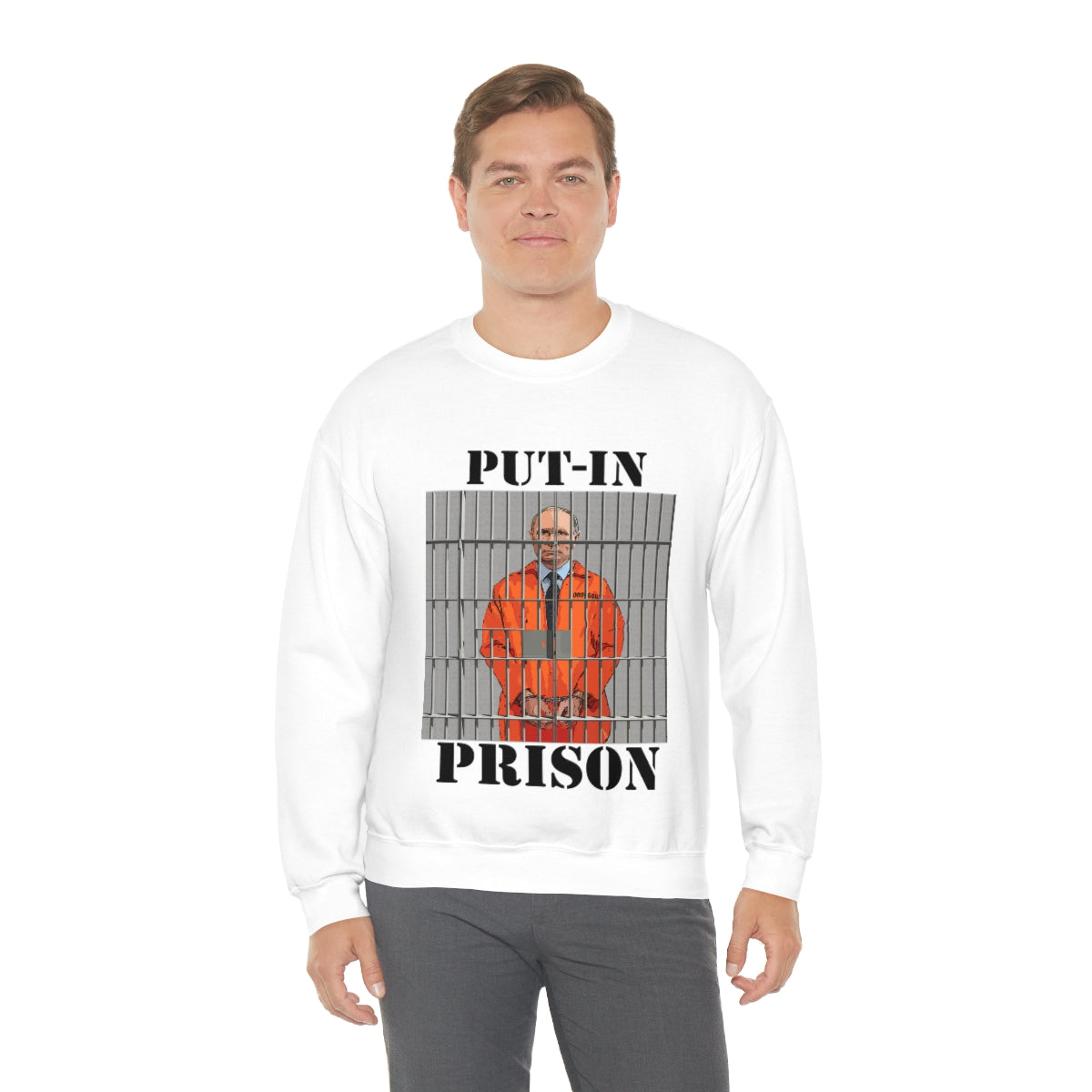 Put-in Prison- Put Putin in Prison- Unisex Heavy Blend™ Crewneck SweatBrainStorm Tees