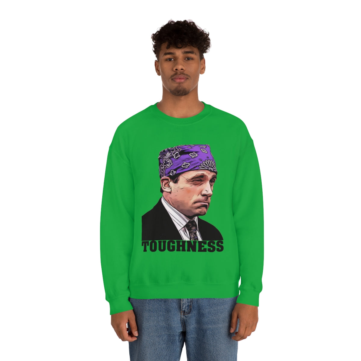 Toughness The Office "Prison Mike" - Unisex Heavy Blend™ Crewneck Sweatshirt